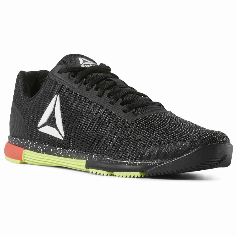 Tenisi Reebok Speed Tr Flexweave Barbati Negrii/Albi/Verzi Deschis/Rosii Romania WI4171VC